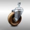 Service Caster 4 Inch SS High Temp Phenolic Wheel Swivel 1/2 Inch Threaded Stem Caster SCC SCC-SSTS20S414-PHSHT-121315 - alternate 1